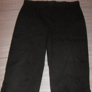 Ladies Black Cotton Capri Pants Waist 32"  $5.00 AS AN ADD ON